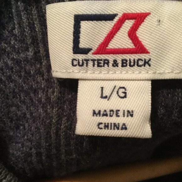 Cutter & Buck argyle print cotton and silk super soft sweater - Picture 5 of 5